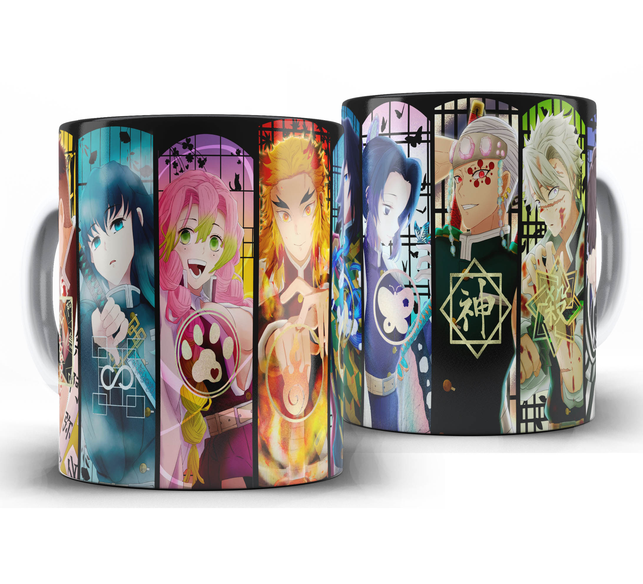 Caneca Anime - Demon Slayer Kimetsu no Yaiba W8 - Hashiras